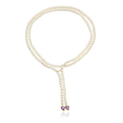 Collar en oro con Amatista (Michelle Albala)