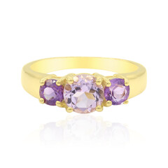 Bague en argent et Améthyste Rose de France