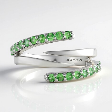 Anello in argento con Tsavorite della Tanzania (de Melo)