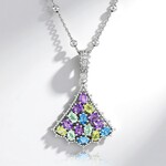 Collana in argento con Ametista Rose de France (Dallas Prince Designs)