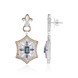 Boucles d'oreilles en argent et Topaze bleu de Londres (Dallas Prince Designs)