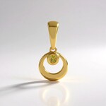 Ciondolo in argento con Diamante Giallo I3