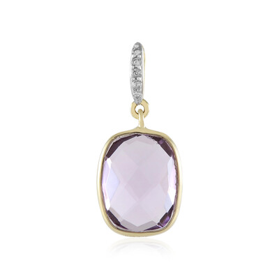 Pendentif en or et Améthyste Rose de France
