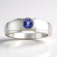 Bague en argent et Tanzanite (Pallanova)
