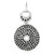 Colgante en plata con Espinela negra