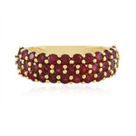 Anillo en plata con Espinela roja noble (de Melo Essence)