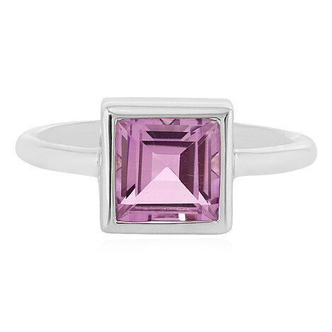 Zilveren ring met een lavendel amethist