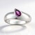 Anello in argento con Granato Roshoite (Pallanova)