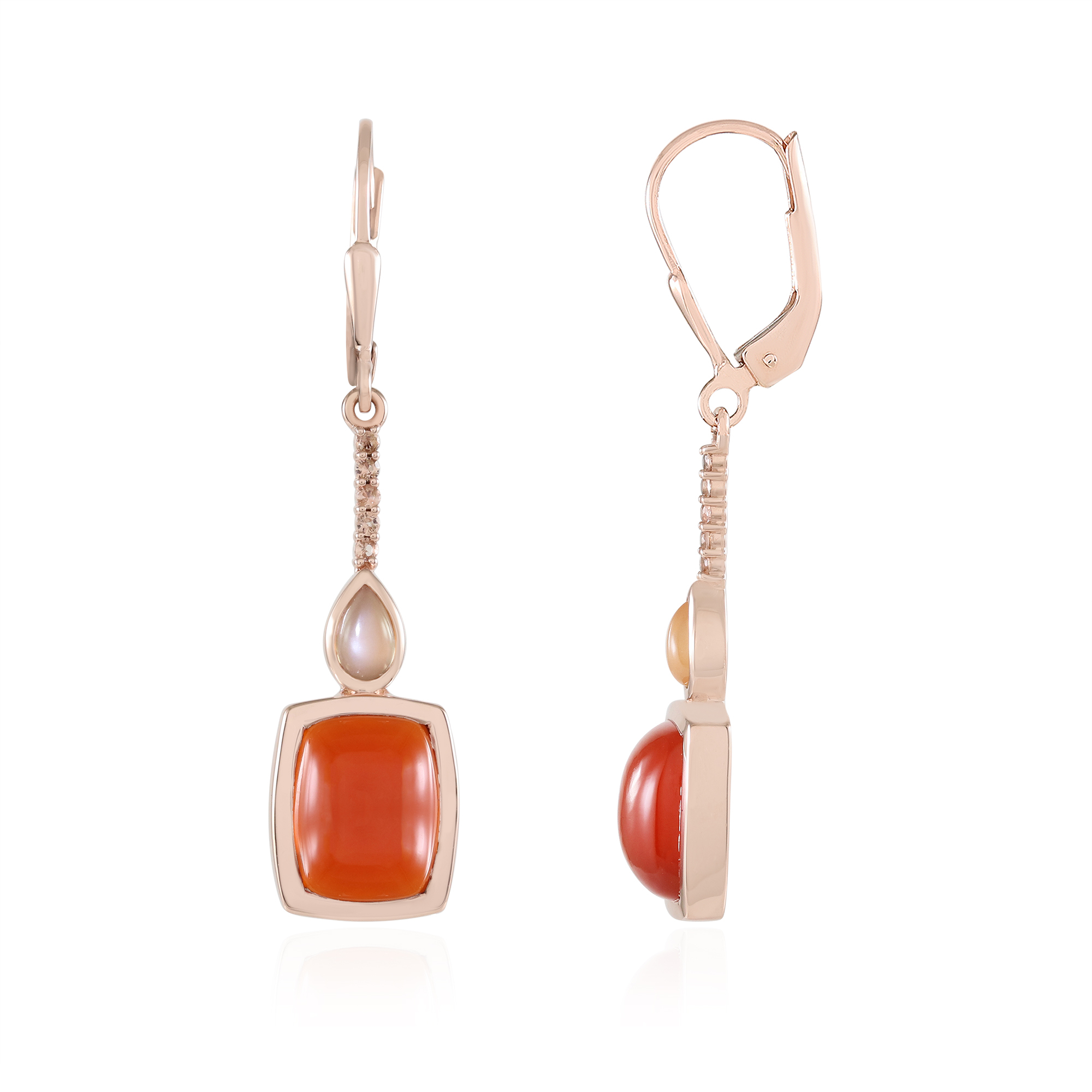 Orecchini Donna A Farfalla Con Scoiattolo In Argento 925 Placcato Oro - Mini Gioiello 8x11mm, Regalo Donna