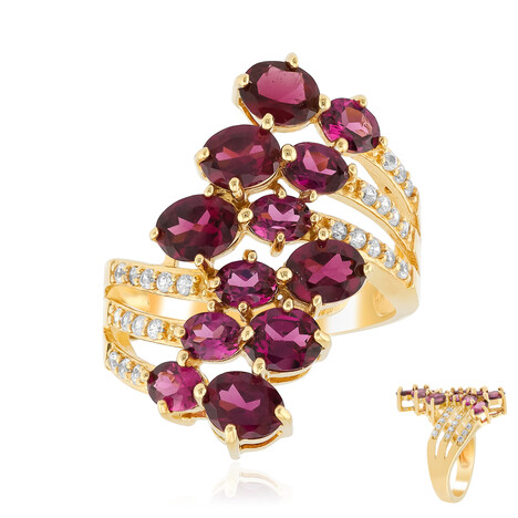 Anello in argento con Rodolite