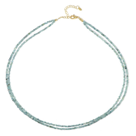 Indigolith-Silberhalskette