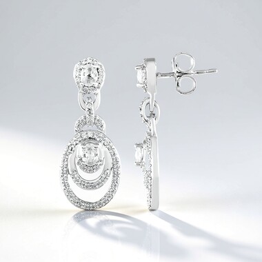 Orecchini in argento con Zircone