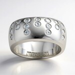 Anello in argento con Zircone (Adela Silber)