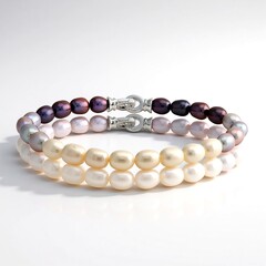 Bracciale in argento con Perla d'Acqua Dolce Bianca