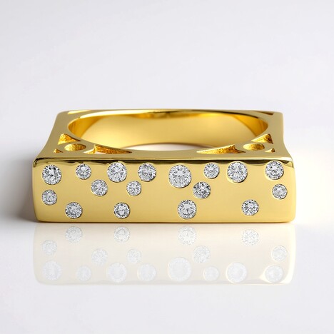 Anello in oro con Diamante SI2 (G) (Annette)
