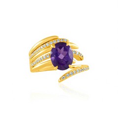 Sibirischer Amethyst-Silberring (de Melo Essence)