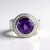 Anello in argento con Ametista Uruguay (de Melo Essence)
