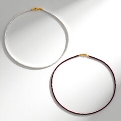 Collana in argento con Granato Mozambico