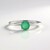 Anello in platino con Smeraldo Brasiliano