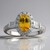 Anello in oro con Zaffiro Giallo (CIRARI)