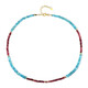 Collana in argento con Apatite Blu
