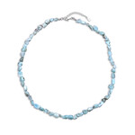 Collar en plata con Larimar