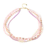 Edelstein-Silberhalskette (Riya)