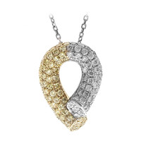 Collier en or et Diamant SI2 jaune (CIRARI)