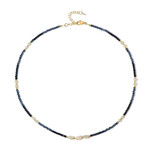 Edelstein-Silberhalskette (Riya)