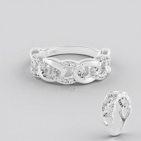 Anello in argento con Zircone