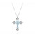 Collar en plata con Topacio azul cielo