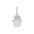 Pendentif en argent et Opale Welo
