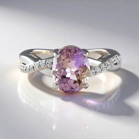 Anello in argento con Ametrina