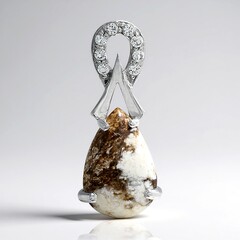 Ciondolo in argento con Magnesite