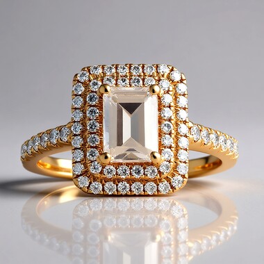 Anello in oro con Morganite AAA (CIRARI)