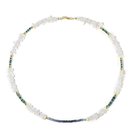 Edelstein-Silberhalskette