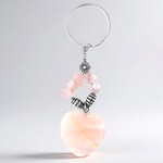 Accessorio in ottone con Quarzo Rosa