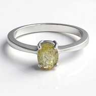 Anillo en plata con Labradorita