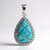 Ciondolo in argento con Turchese Kingman Mohave Blu (Faszination Türkis)