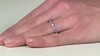 Zilveren ring met roze saffieren