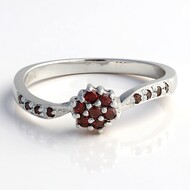 Anillo en plata con Diamante fantasía