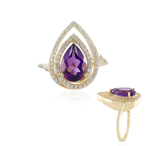 Sibirischer Amethyst-Silberring