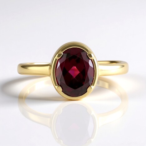 Anello in argento con Rodolite di Naktamunda
