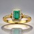 Anello in oro con Smeraldo Zambia AAA