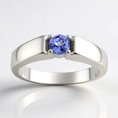 Anello in argento con Tanzanite