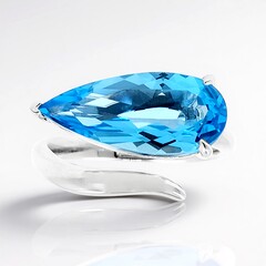 Anello in argento con Topazio Marambaia (de Melo Essence)