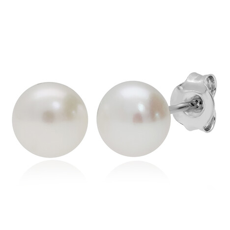 Zilveren oorbellen met zoetwater kweekparels