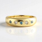 Anello in argento con Diamante Cioccolato I2