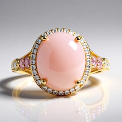 Anello in oro con Opale Rosa (CIRARI)