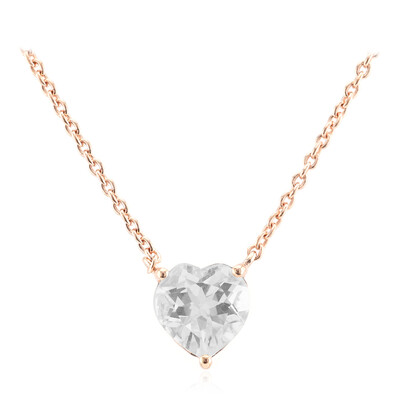 Collana in argento con Topazio Bianco